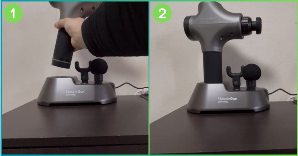 ボディピクセルPRO 専用スタンドで充電と収納